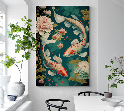 Cuadro En Lienzo Tayrona Store De Peces 001 70x100cm