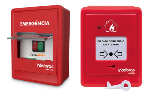 Kit Acionador Bomba Amb 3202 Ame 521 Incêndio Intelbras