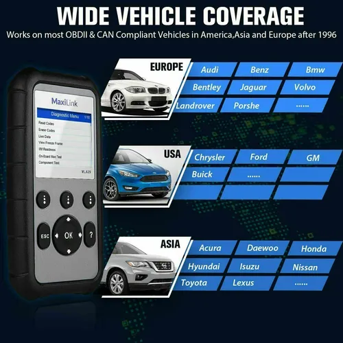 Lector Y Programador Automotriz Autel Maxilink Ml629 Obd2