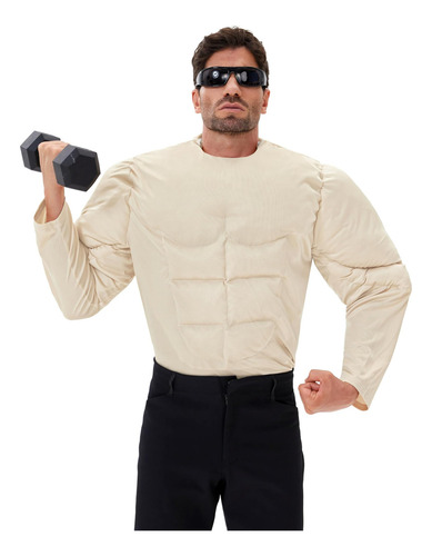 Mainfini Disfraz De Camisa Musculosa Para Hombre, Traje Con