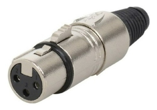 Proel Xlr3fvpro Ficha Canon Hembra Carcasa Niquelada