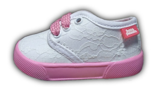 Tenis Moda Niña Bubble Gummers Blanco/rosa Coral