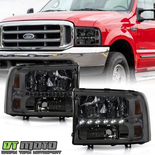 Par Faros Ahumado Led Ford F-250 Super Duty Xlt 2000 7.3l