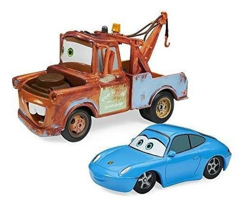 Set X 2 Autos Metálicos Mater & Sally  Cars  (9 Cm) A3032