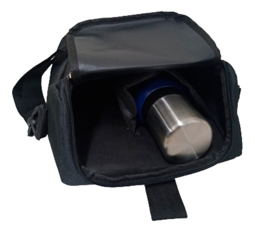 Bolso Matero Mochila Porta Equipo Para Mate Morral Matera Color Negro/marron