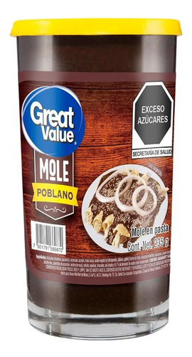 Mole Poblano En Pasta Great Value 235g