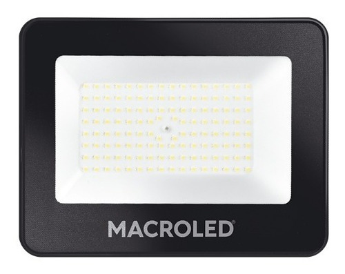 Proyector Led 100w Cálido Macroled Eba Color de la carcasa Negro Color de la luz Blanco cálido