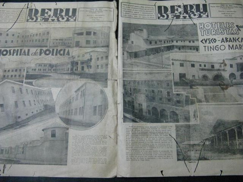 Mercurio Peruano: 2 Periodicos Antiguos Peru De Hoy 1942 L92