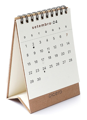 Calendário De Mesa 2024 Cicero Mensal 9,5 X 13cm