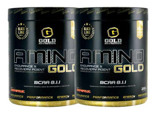 Imagen 1 de 4 de Amino Gold 280gr Bcaa 8.1.1 X2 Unida. Gold Nutrition. Outlet