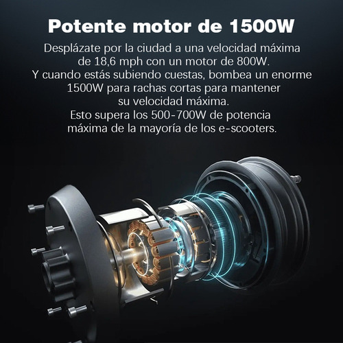 Scooter Yadea X1 Elite 1500w 32km/h Batería 14.5ah
