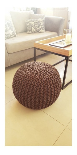 Puff Tejido De La India Hogar Living Sillon