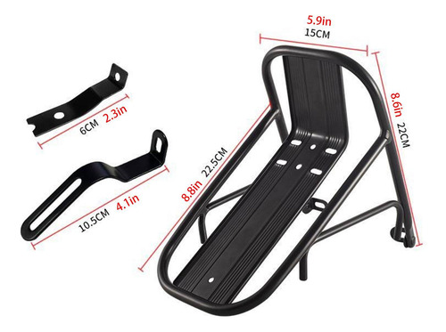 Portaequipajes Delantero Para Bicicleta Portaequipajes