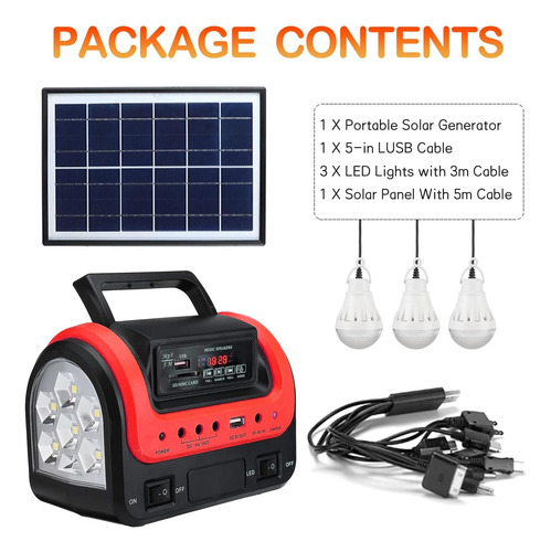 Gerador Solar, Central Elétrica Portátil Com Painel