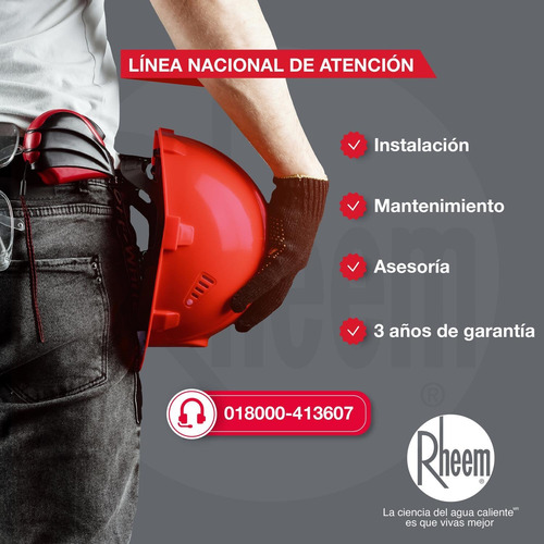 Calentador Para Jacuzzi 16lt Gas Propano Tiro Forzado Rheem