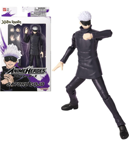 Bandai Anime Heroes Jujutsu Kaisen Satoru Gojo Muñeco Figura