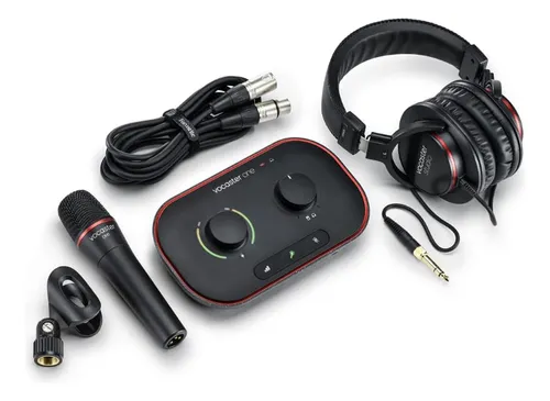 Interfaz De Podcasting Focusrite Vocaster One Studio Con Mic