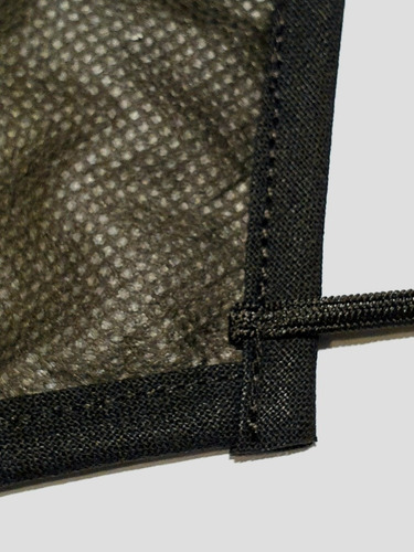 Imagen 4 de 4 de Caja De 11 Unidades Barbijo Tela Negro Lavable Reutilizable