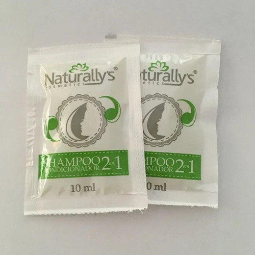 Kit 100 Un De Shampoo Naturally's 2 Em 1 Em Sache De 10ml