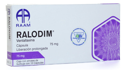 Ralodim Venlafaxina Liberacion Prolongada 75mg C/10 Tab Raam