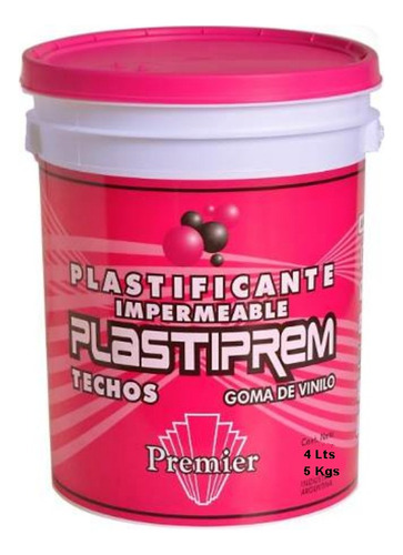 Plastificante Impermeable Techos Plastiprem X 4 Lts Colores