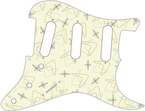 Custom Graphical Pickguard To Fit Fender Strat Table 50s