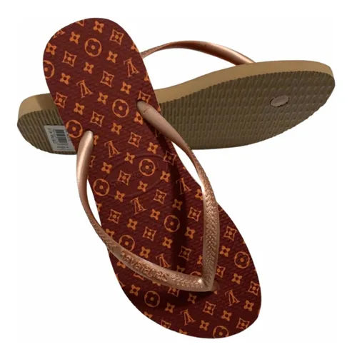 Chinelo personalizado louis vuitton