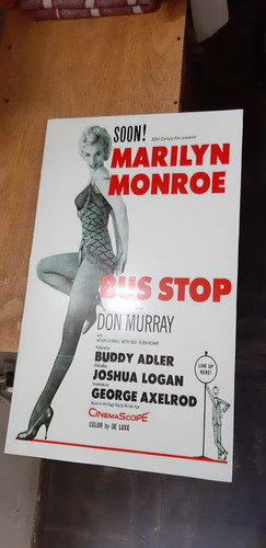 Afiche Enmarcado Película De  Marilyn Monroe 