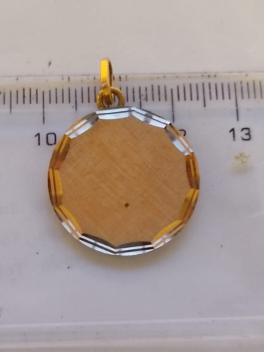 Medalla Redonda Aro Labrad Oro 18 K 23 Cyberfes Kendra Joyas