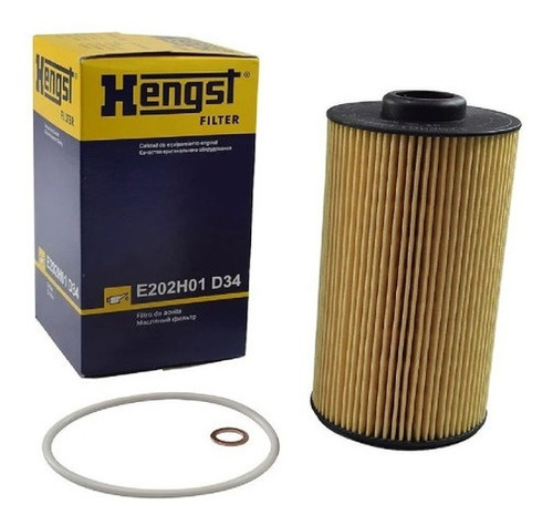 Filtro Oleo Motor Hengst Bmw 540i X5 4.4i E202h01d34 M62