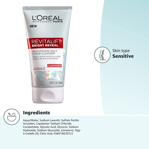 Exfoliante Ácido Glicólico 150ml L'oreal Paris Revitalift Momento De Aplicación Día Tipo De Piel Sensible