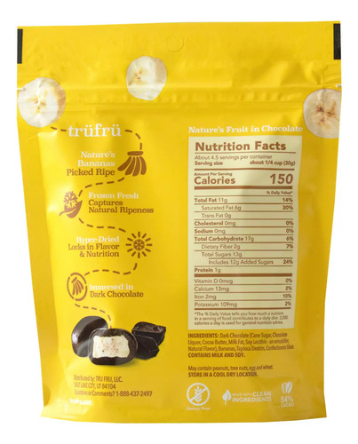 Banana Tru Fru Chocolate Negro 119g