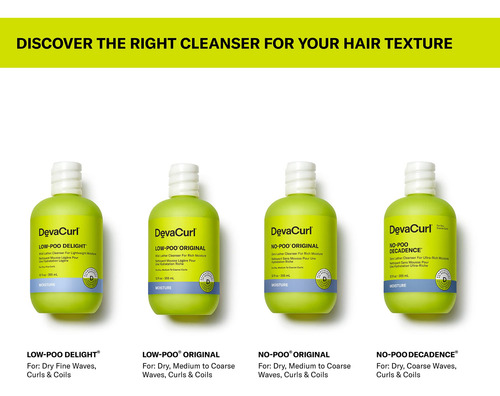 Limpiador Devacurl No-poo Decadence Zero Leather 350 Ml