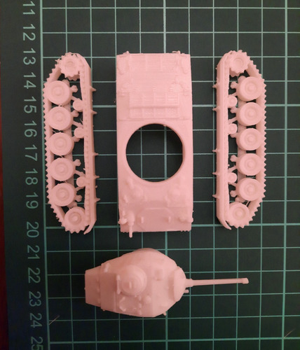 Tanque M24 Chaffee Estadounidense Impreso 3d 1/72