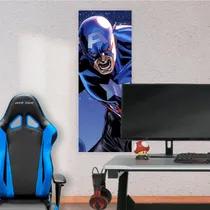 Comprar Cuadro Grande 30x80 Cm Comics Marvel Capitan America Comics