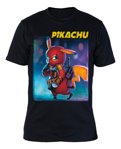 Remera Algodon Premium - 0416 Videojuegos 5 - Pikachu