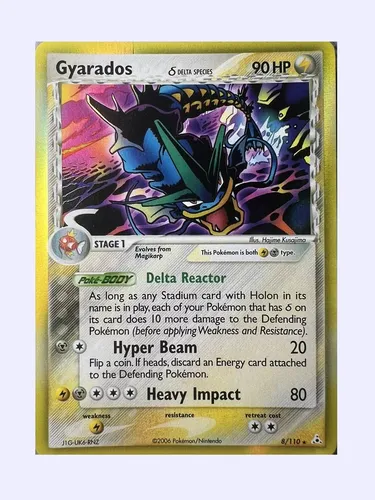Pokemon Gyarados Delta Species 8/110 Holo Holon Phantoms Hp (Usado)