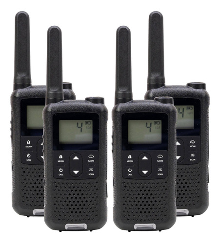 Kit 04 Rádio Mini Walkie Talkie Pmr 446 16 Canais Haiz T22