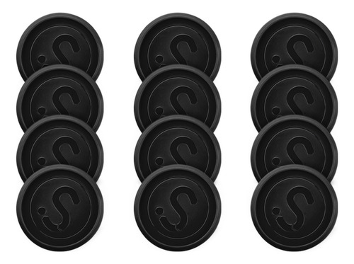 Caixa De Discos Iscool Disc 32 Mm 12 Unidades Preto