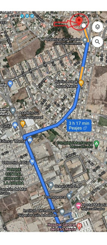 Venta De Terreno Esquinero Manta Sector Las Orquideas, 500m2