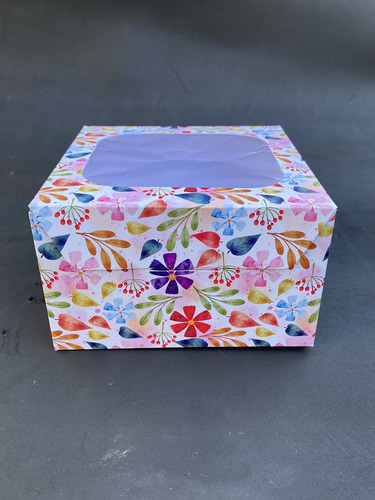 Cajas 17x17x10 Con Flores Artesanias X 10 Und