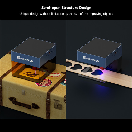 Sculpfun Icube Pro 5w Grabador Láser Y Algodón Filtrante