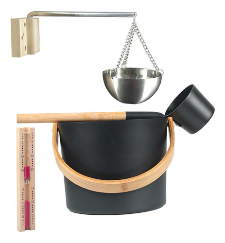 Cubo De Sauna De 7 L, Kit De Accesorios Para Spa Resistente
