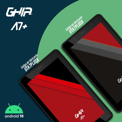Tablet Ghia A7 Plus Gta7plusr, 7 16gb Android 10 Go.