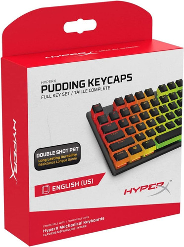 Hyperx Pudding Keycaps - Juego De Teclas Pbt De Doble Dispar