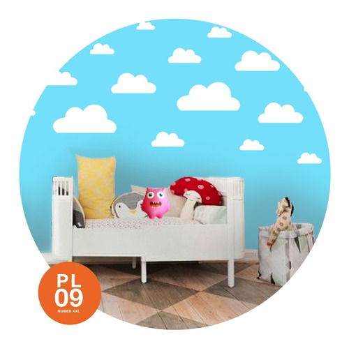 Avalon Vinilos Decorativos Kit Combo Nubes Cielo Infantil 