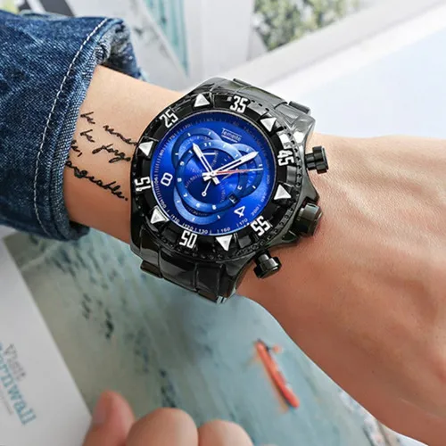 Relojes De Cuarzo Luminosos De Lujo Temeite Para Hombre Color De