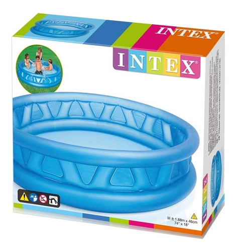 Imagen 2 de 2 de Piscina inflable redonda Intex 58431 de 188cm x 46cm 790L azul caja