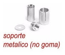 1 Solo Espejo Cafe Bobber Sportbike Redondo Agarre Aluminio