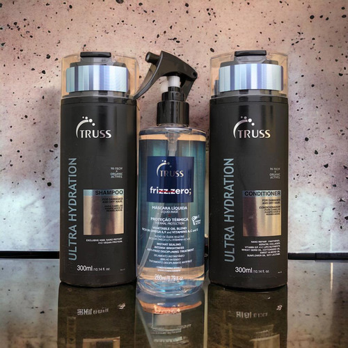 Ultra Hydration Shampoo Condi 300ml + Frizz Zero 260ml Truss